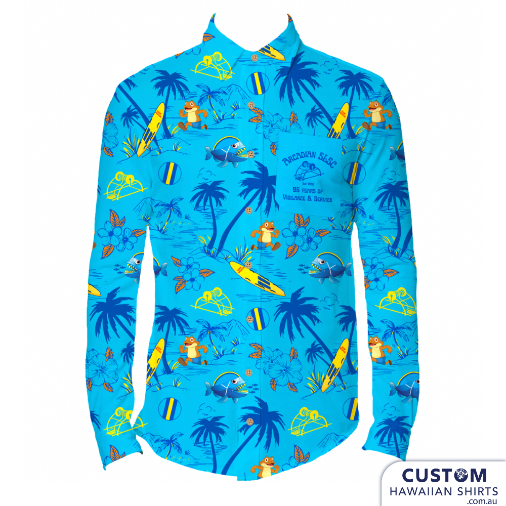 Arcadian SLSC, FNQ - Customised Surf Club Long Sleeve Shirts
