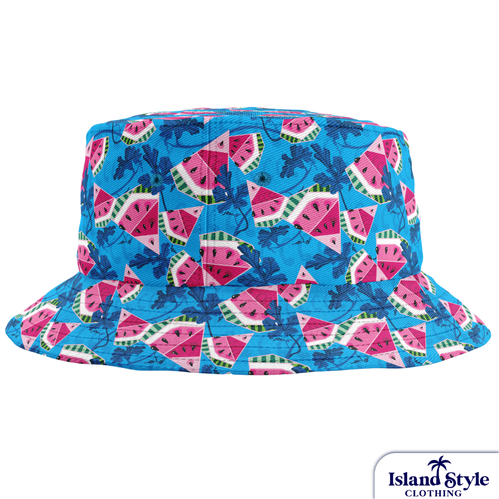 Red Hill Creative custom bucket hats - watermelon print