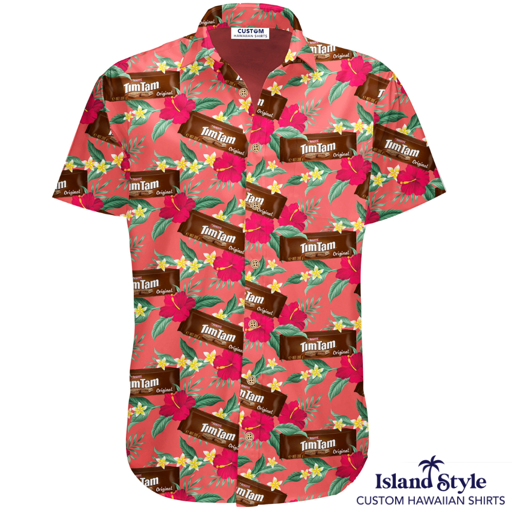 Arnott's National Sales Conference ordered some stand-out Custom Hawaiian Conference Shirts. We made shirts for many of their very well known brands and Aussie classics. Monte Carlos, Salada, Shapes, Tim Tams and Tiny Teddys.