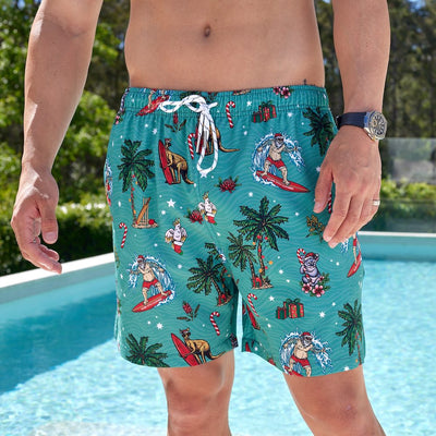 Mens Shorts | Tropical Print Cotton Shorts | Hawaiian Shorts