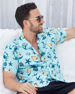 Under The Sea Mens Hawaiian Shirt | Tropical Cruise & Resort Shirts