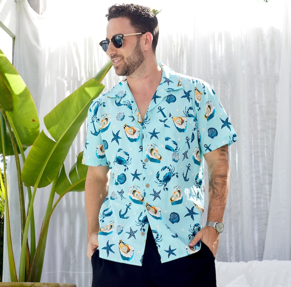 Under The Sea Mens Hawaiian Shirt | Tropical Cruise & Resort Shirts