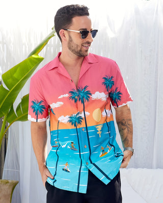 Surf's Up Mens Hawaiian Shirt | Tropical Hawaiian Shirts