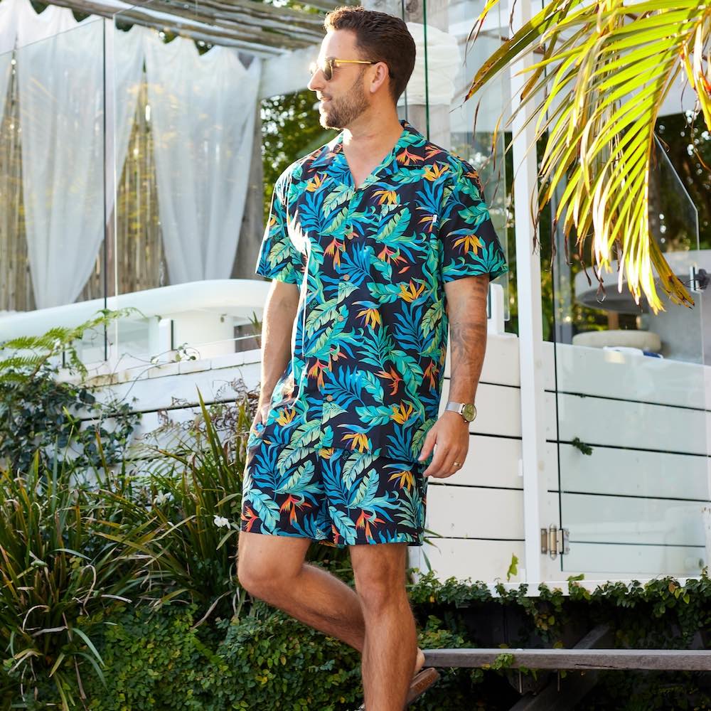 Jungle Fever - Mens Hawaiian Shirt & Shorts