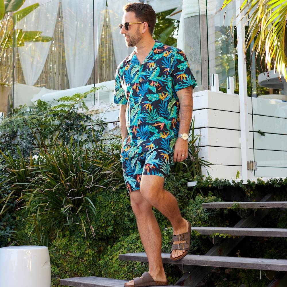 Jungle Fever - Mens Hawaiian Shirt & Shorts