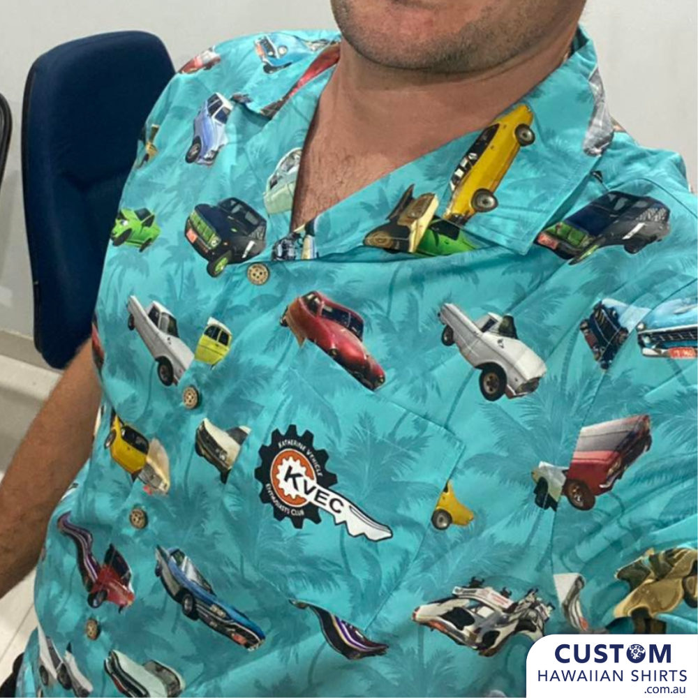 A modern day upgrade/refurbishment on a Classic. It's not just the car body that gets a customized finish. We do a different kind of vehicle detailing. An ISC Custom Aloha shirt is like personalized performance parts for the Driver. 